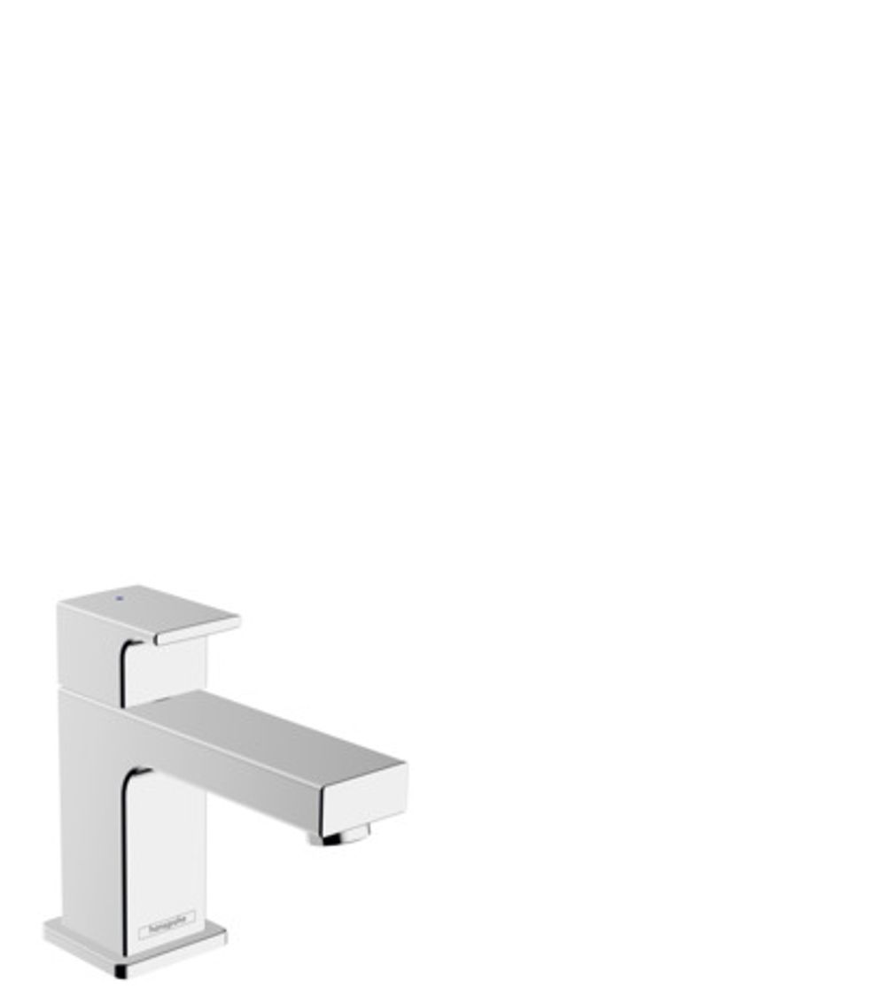 hansgrohe Vernis Shape Standventil 70 mit Hebelgriff für Kaltwasser oder vorgemischtes Wasser ohne Ablaufgarnitur Chrom, 71592000