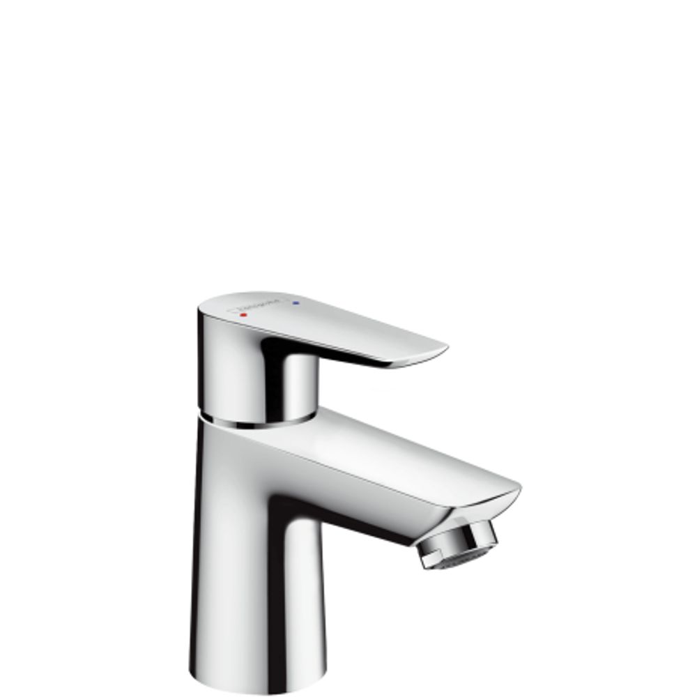 hansgrohe Talis E Einhebel-Waschtischmischer 80 mit Push-Open Ablaufgarnitur Chrom, 71701000