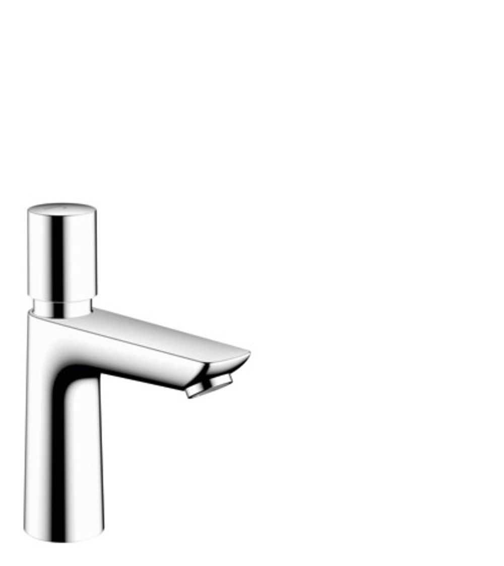 hansgrohe Talis E Selbstschluss-Standventil 110 für Kaltwasser oder vorgemischtes Wasser ohne Ablaufgarnitur Chrom, 71719000
