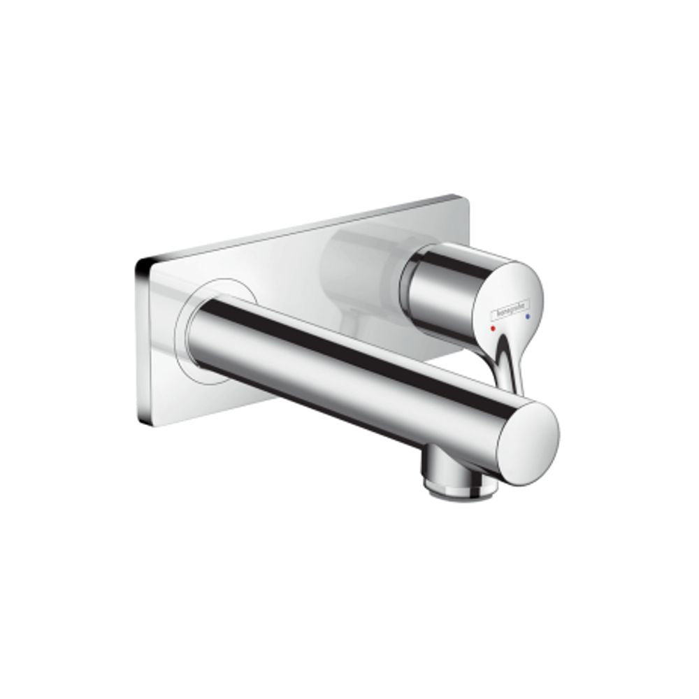 hansgrohe Talis S Einhebel-Waschtischmischer Unterputz für Wandmontage mit Auslauf 16,5 cm Chrom, 72110000