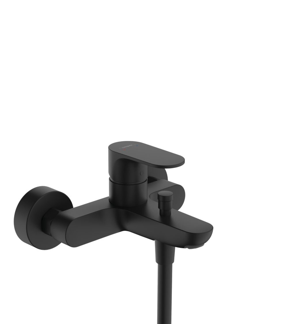 hansgrohe Rebris S Einhebel-Wannenmischer Aufputz Mattschwarz, 72440670