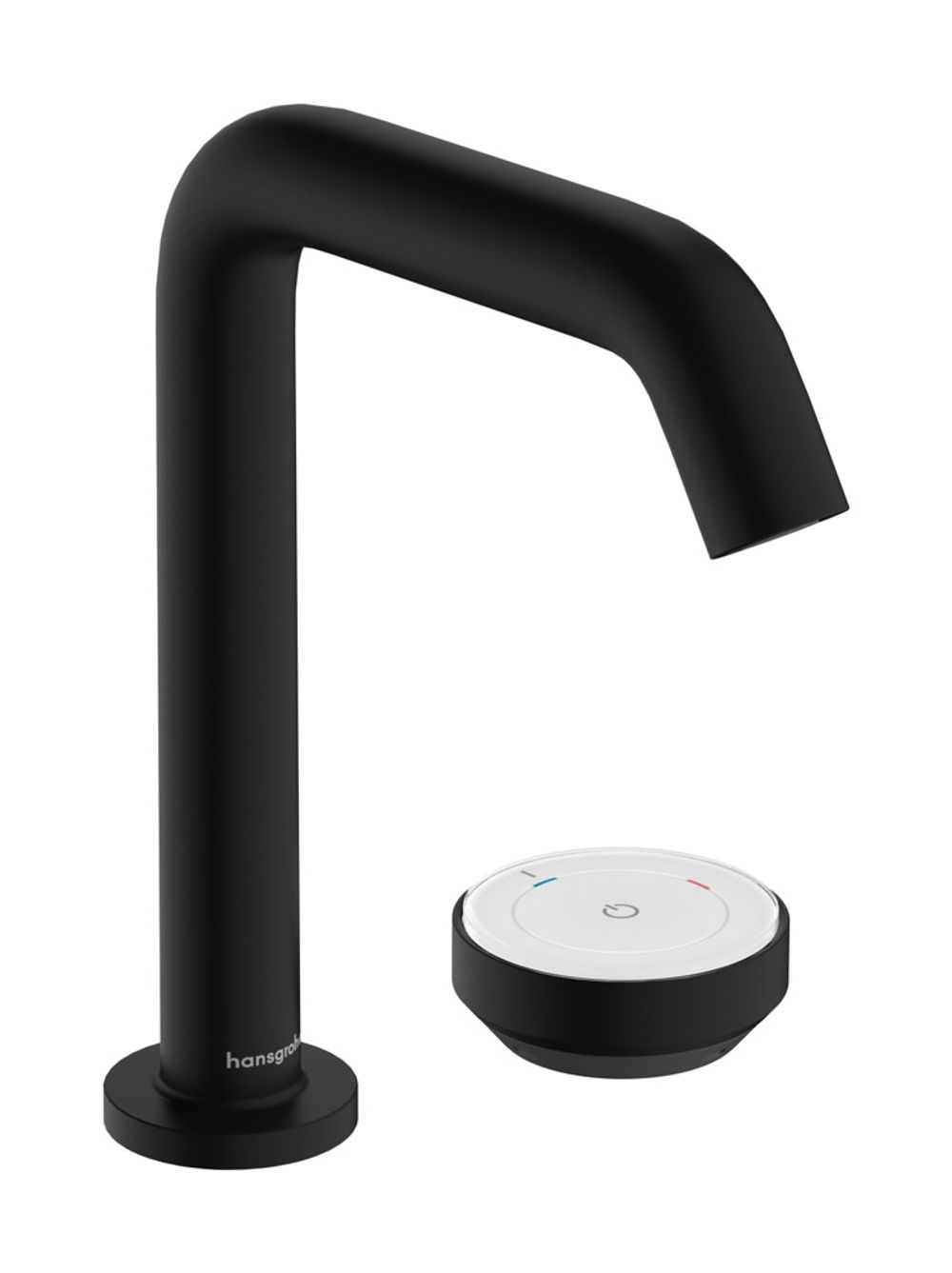 hansgrohe Tecturis S 2-Loch Waschtischmischer 150 CoolStart EcoSmart+ mit Ablaufgarnitur Mattschwarz, 73353670