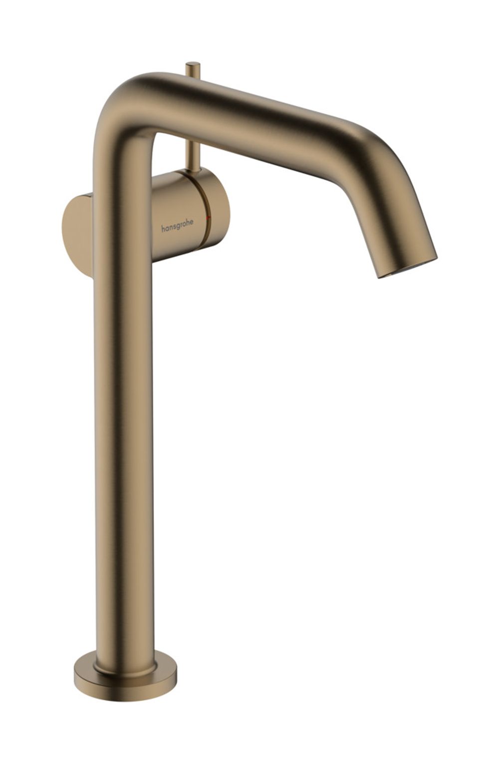 hansgrohe Tecturis S Einhebel-Waschtischmischer 240 Fine CoolStart EcoSmart+ für Aufsatzwaschtische mit Push-Open Ablaufgarnitur Brushed Bronze, 73370140