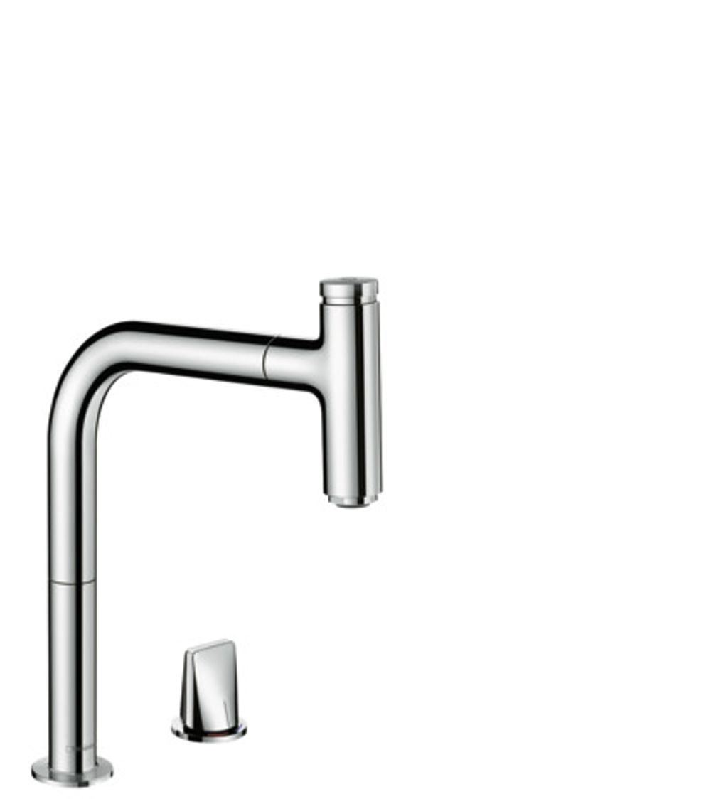Hansgrohe HG 2-Loch SPTM 200 Metris Select M71 Ausziehauslauf 1jet sBox chrom, 73804000