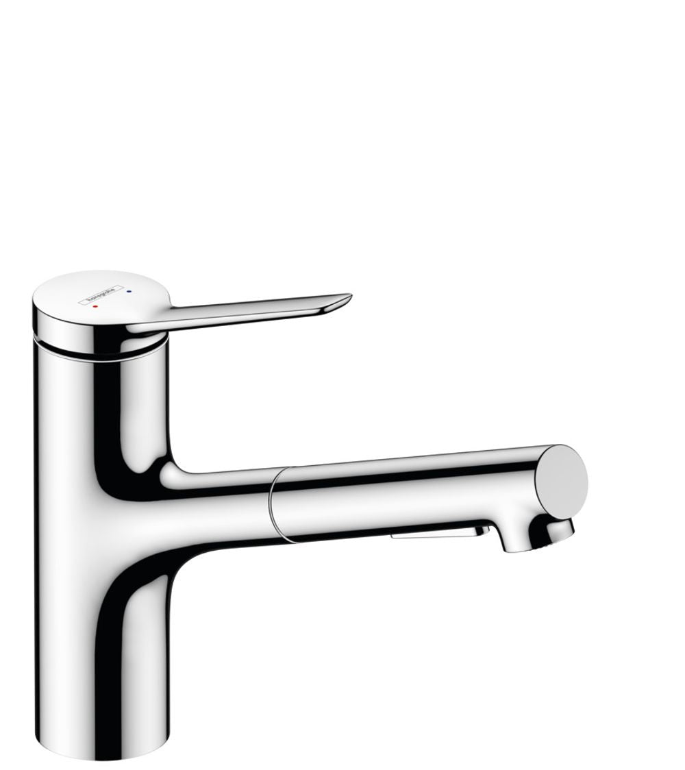 Hansgrohe HG Spültischmischer 150 Zesis M33 Ausziehbrause 2jet chrom, 74800000