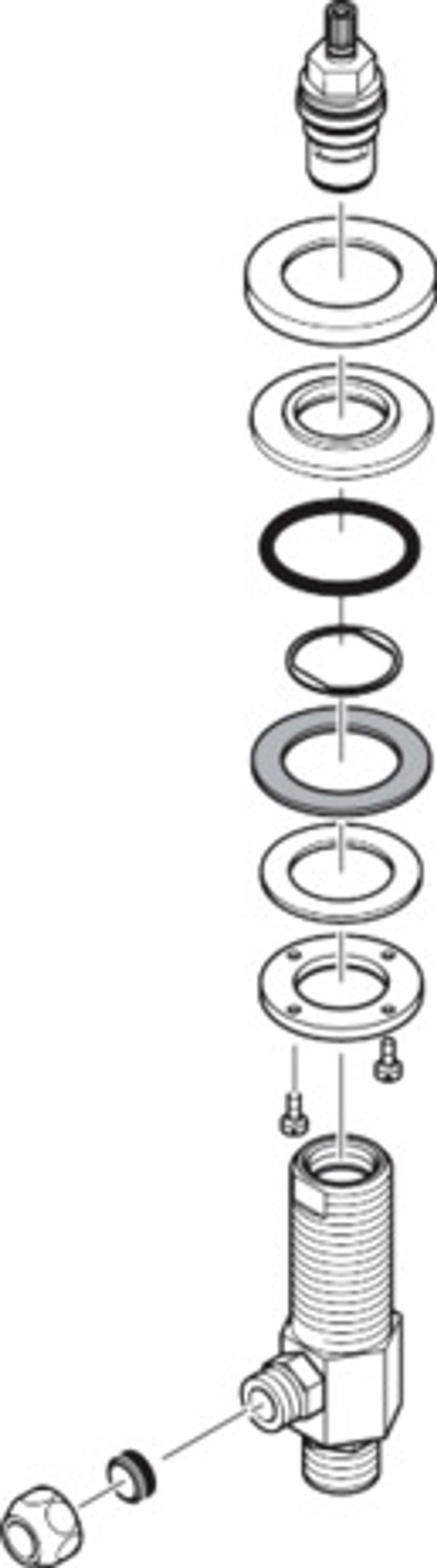 Hansgrohe HG Absperrventil 3-L.Waschtischarmatur chrom, 92933000