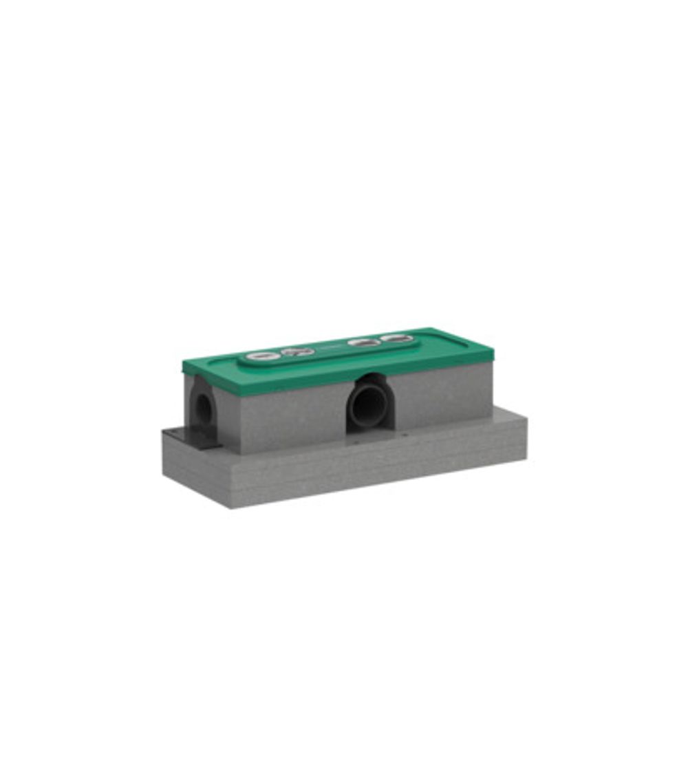 hansgrohe uBox universal Grundkörper Duschrinnen Ablaufgehäuse für Standardinstallation, 01001180