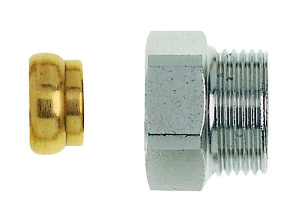 HEIMEIER Längenausgleichsstück G 3/4 x G 3/4, Baulänge 25mm, Mess.vern., 9713-02.354