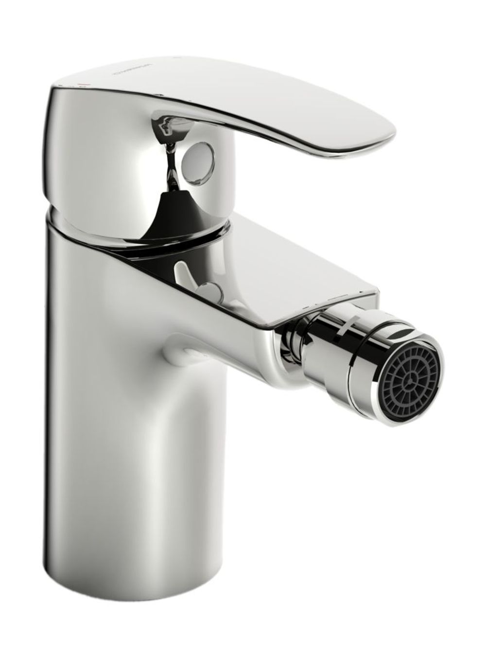 HANSA Einhebelmischer Bidetbatterie HANSAPINTO 4507 Zugstangenablaufgarnitur Ausladung 106 mm DN15 Chrom, 45073283