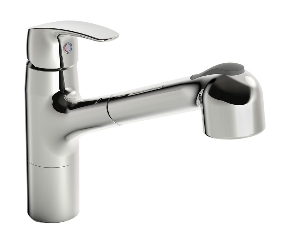 HANSA Einhebelmischer Küchenarmatur HANSAPINTO 4518 2-strahlig Ausladung 231 mm DN15 Chrom, 45182283