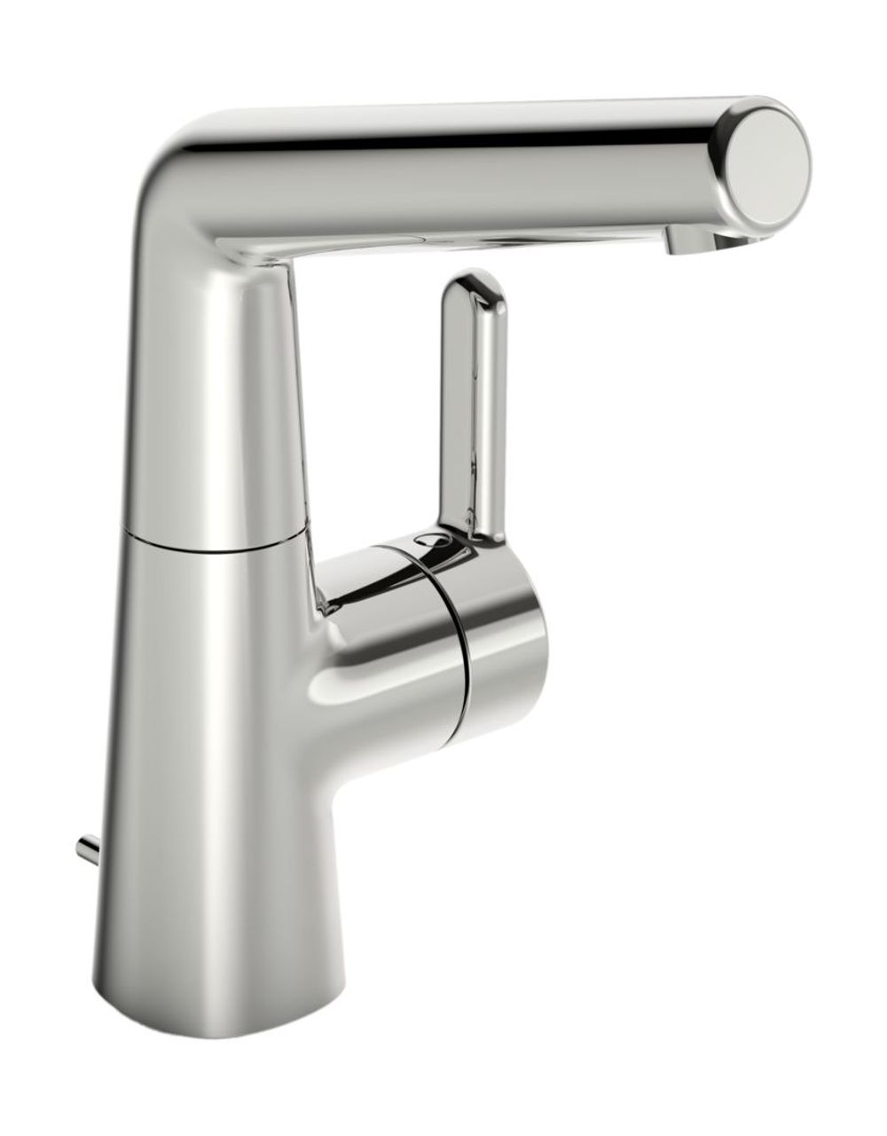 HANSA Einhebelmischer Waschtischbatterie HANSADESIGNO Style 5103 Zugstangenablaufgarnitur Ausladung 151 mm DN15 Chrom, 51032283