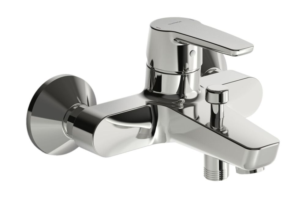 HANSA Einhebelmischer Wafü und Brausebatterie HANSAPOLO 5144 Ausladung 157 mm DN15 Chrom, 51442193