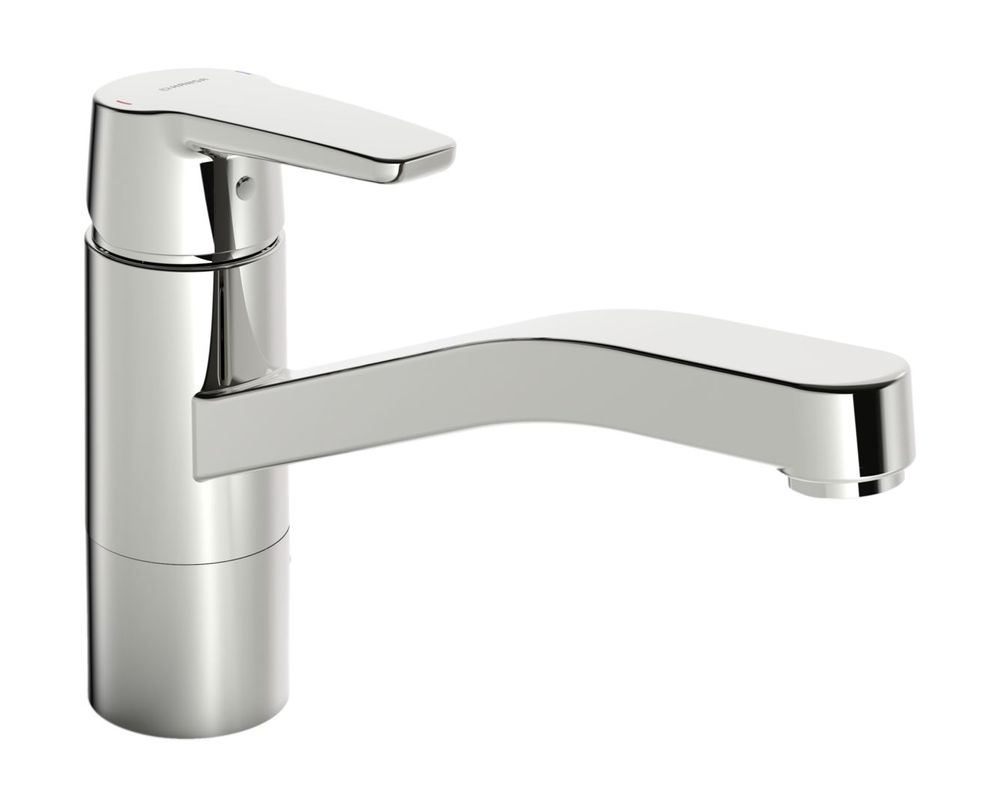 HANSA Einhebelmischer Küchenarmatur, Niederdruck HANSAPOLO 5159 Ausladung 215 mm DN15 Chrom, 51591193