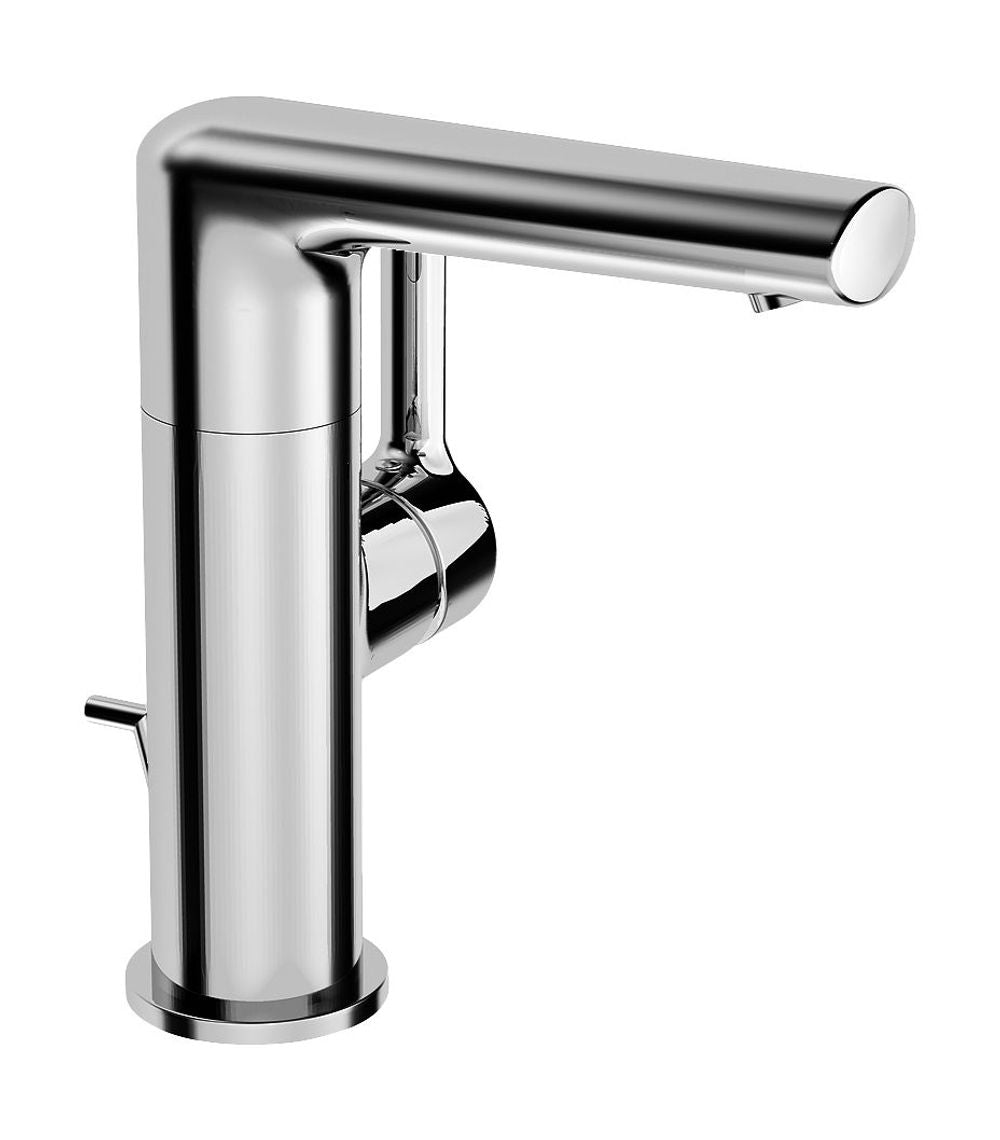 HANSA Einhebelmischer Waschtischbatterie HANSARONDA 5526 Zugstangenablaufgarnitur Ausladung 115 mm DN15 Chrom, 55262203