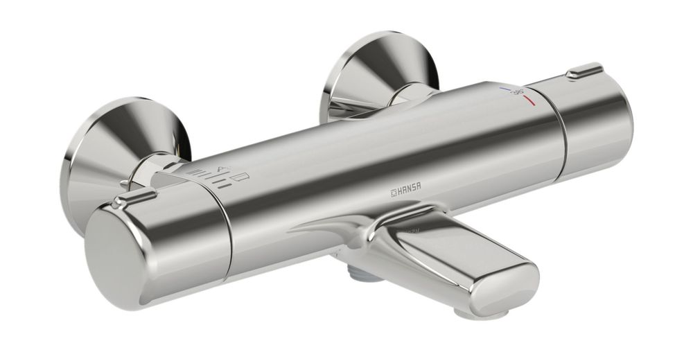HANSA Wafü und Brausebatterie HANSAMICRA 5816 Ausladung 159 mm DN15 Chrom, 58162171
