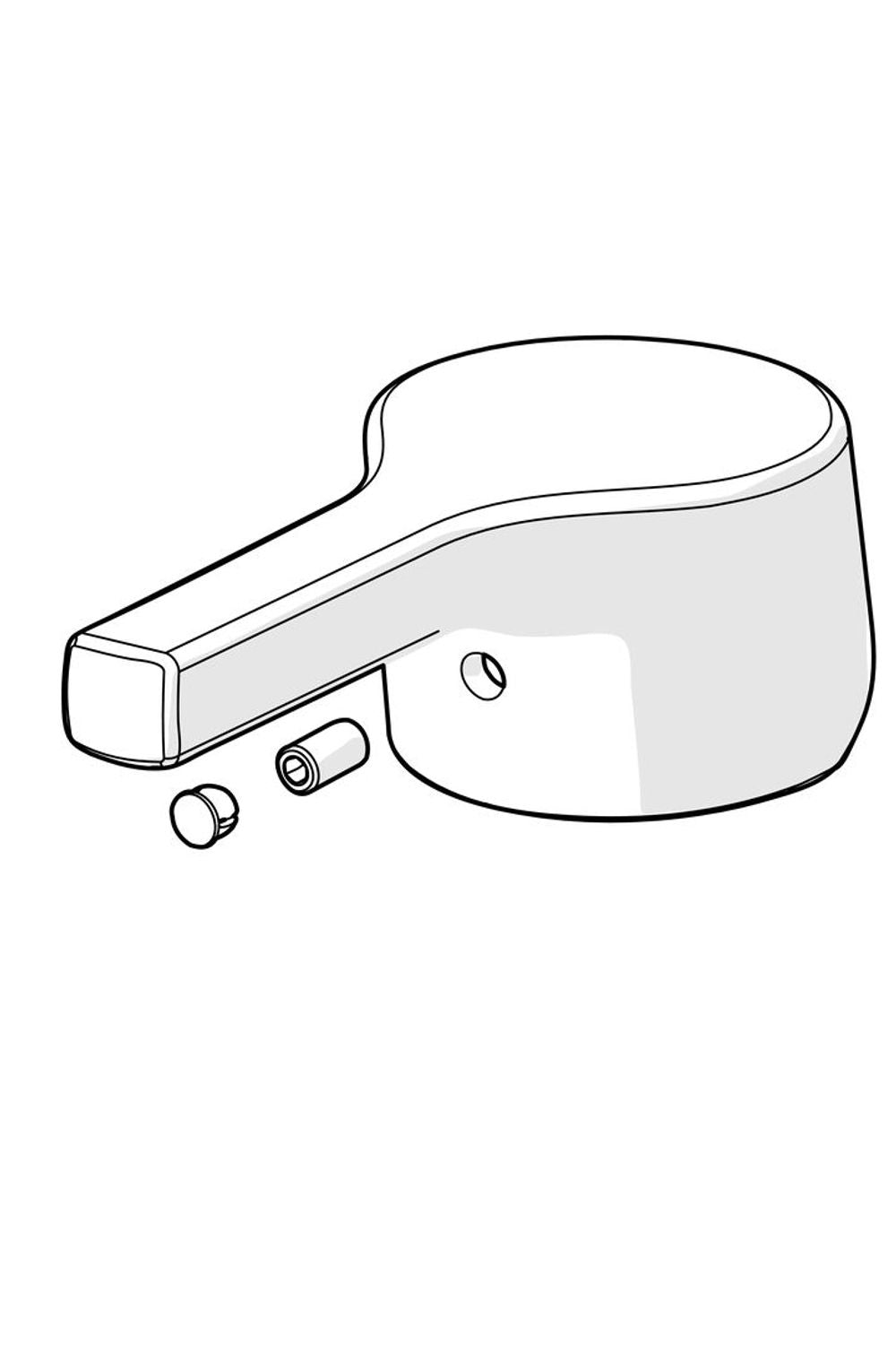 HANSA Einhebelmischer Hebel HANSAPALENO Chrom, 59914713