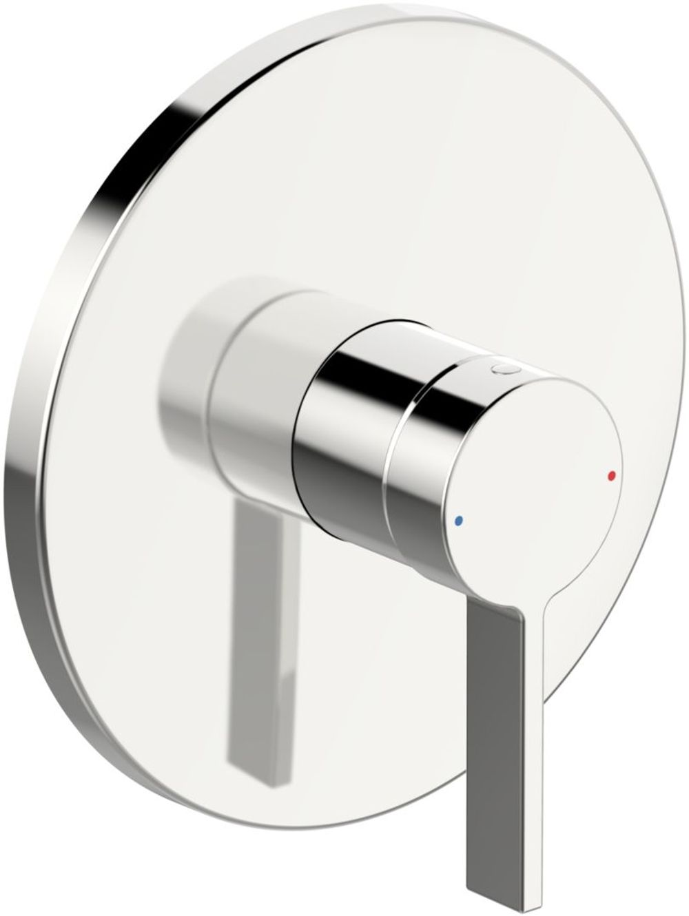 HANSA Einhebelmischer Fertigmontageset für Brausebatterie HANSALOFT 8773 Rosette rund Chrom, 87739003