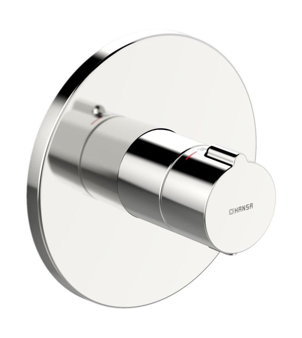 HANSA Fertigmontageset für Brausebatterie HANSAHOME 8860 Rosette rund Chrom, 88609045