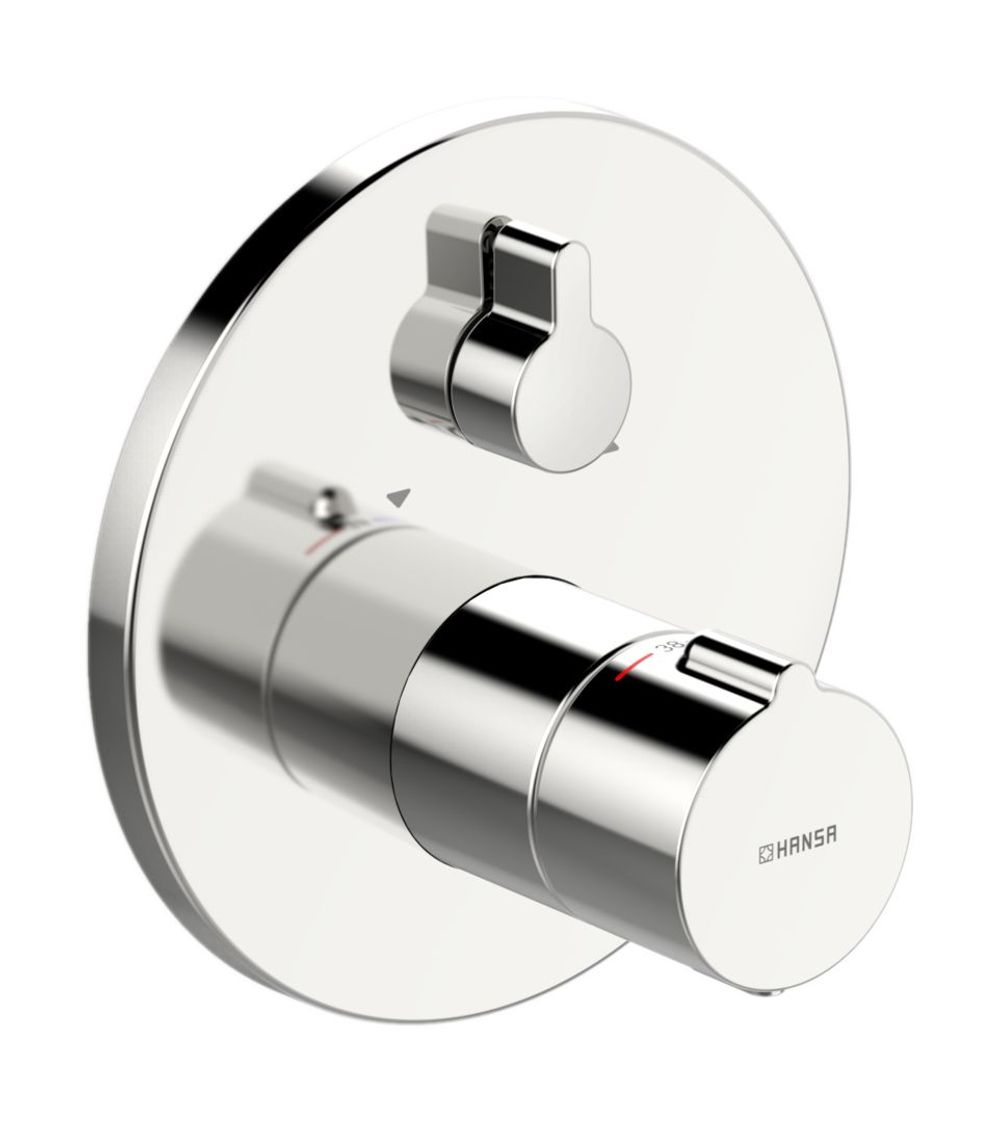 HANSA Fertigmontageset für Wanne/Brause HANSAHOME 8862 Rosette rund Chrom, 88629045