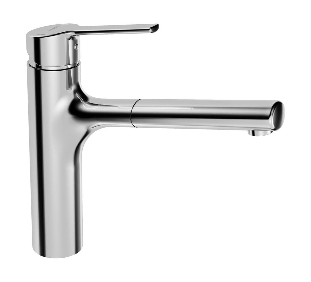 HANSA Einhebelmischer Küchenarmatur HANSARONDA 0334 Ausladung 200 mm DN15 Chrom, 03342273