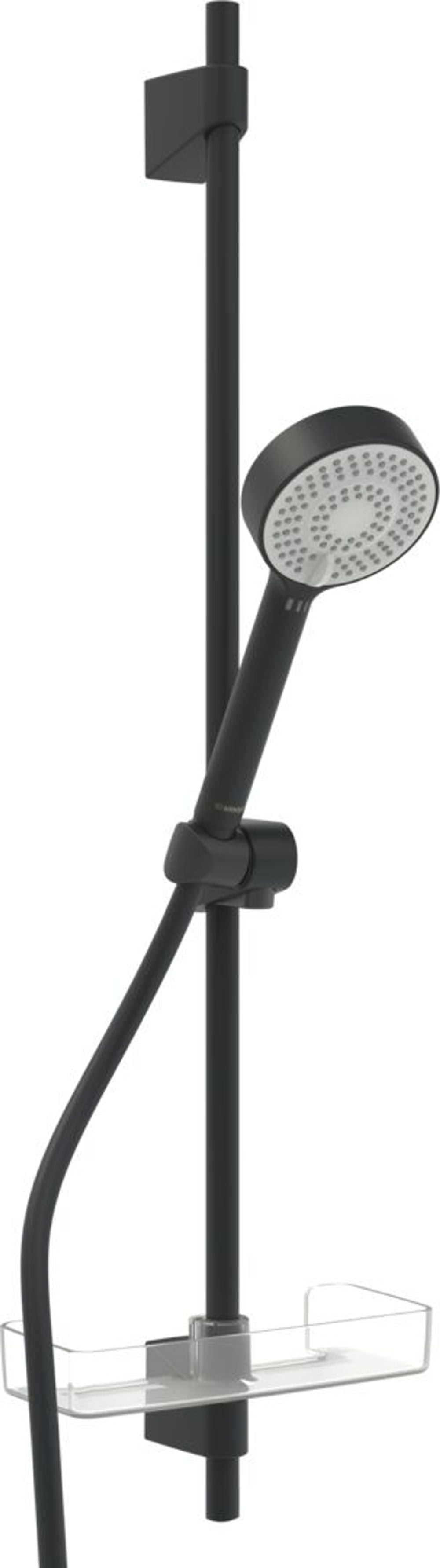 HANSA Wandstangengarnitur HANSABASICJET 4467 3-strahlig Matt-Schwarz, 4467013333