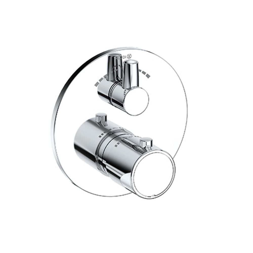 KLUDI ZENTA SL UP-THM Feinbau-Set, mit Absperr- und Umstellventil, m. Funktionseinheit für KLUDI SLIM.BOXX 88022, chrom, 388100545