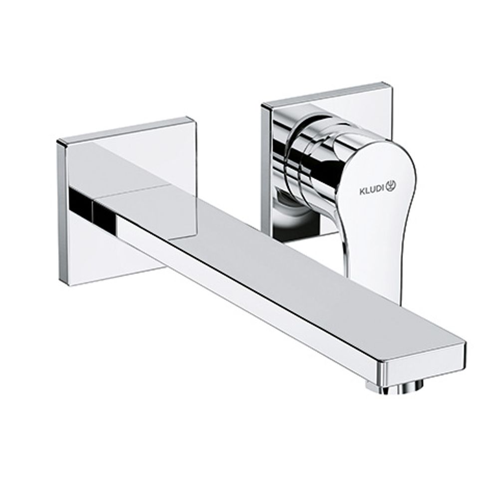 KLUDI ZENTA SL WT-2LOCH-WAND-EHM Ausladung 230 MM, zweiteilige Rosette chrom, 482450565