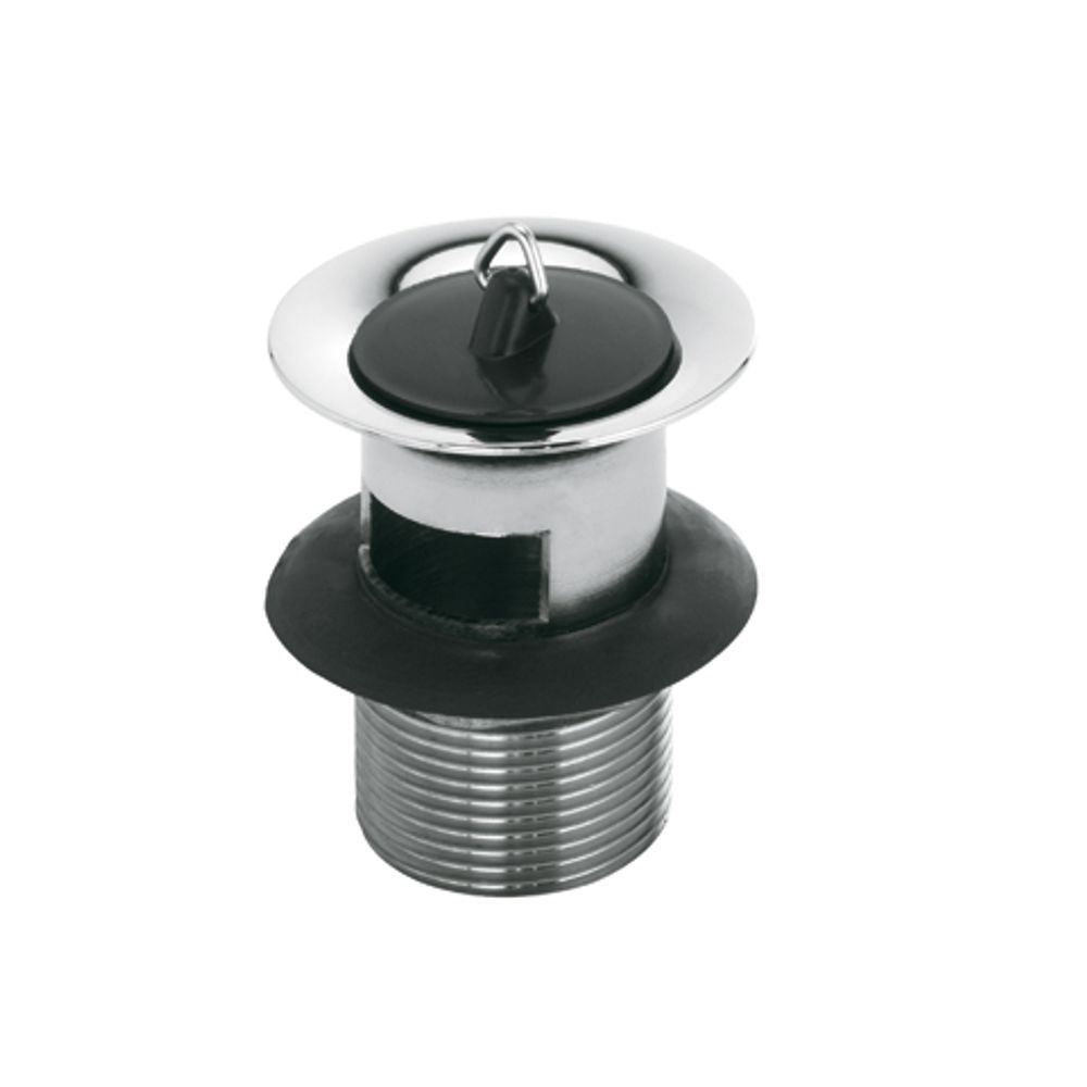 KLUDI WT-u.Bidet-Sifon Schaftventil G 1 1/4 o. Kettenhalter chrom, 1042705-00