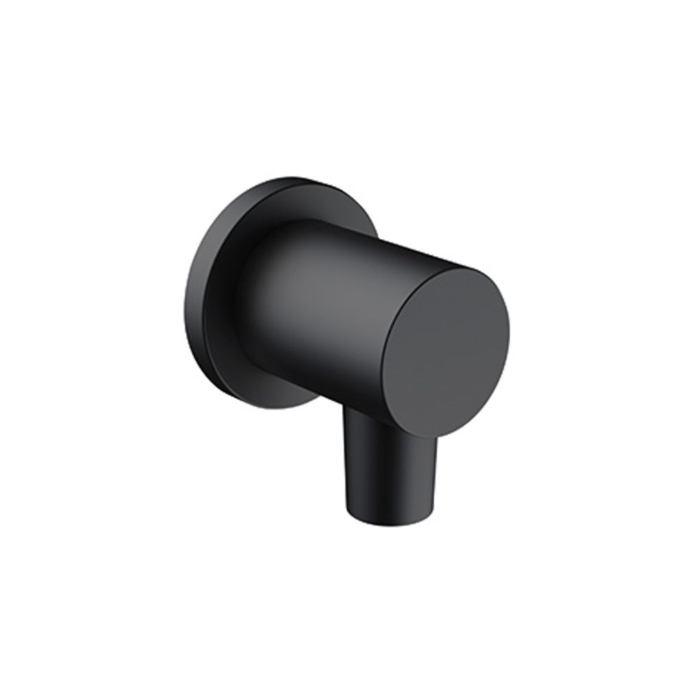 KLUDI NOVA FONTE Schlauchanschlussbogen PURISTIC eigensicher mattschwarz, 2054339-15