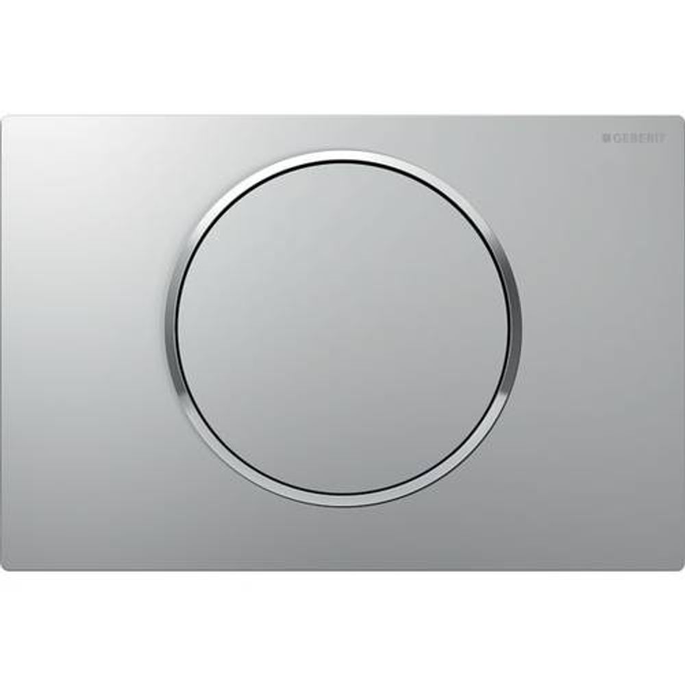 Geberit Betätigungsplatte SIGMA10, FÜR Spül-Stopp-Spülung MATTCHROM-LACKIERT / EASY-TO-CLEAN-BESCH, 115758JQ5