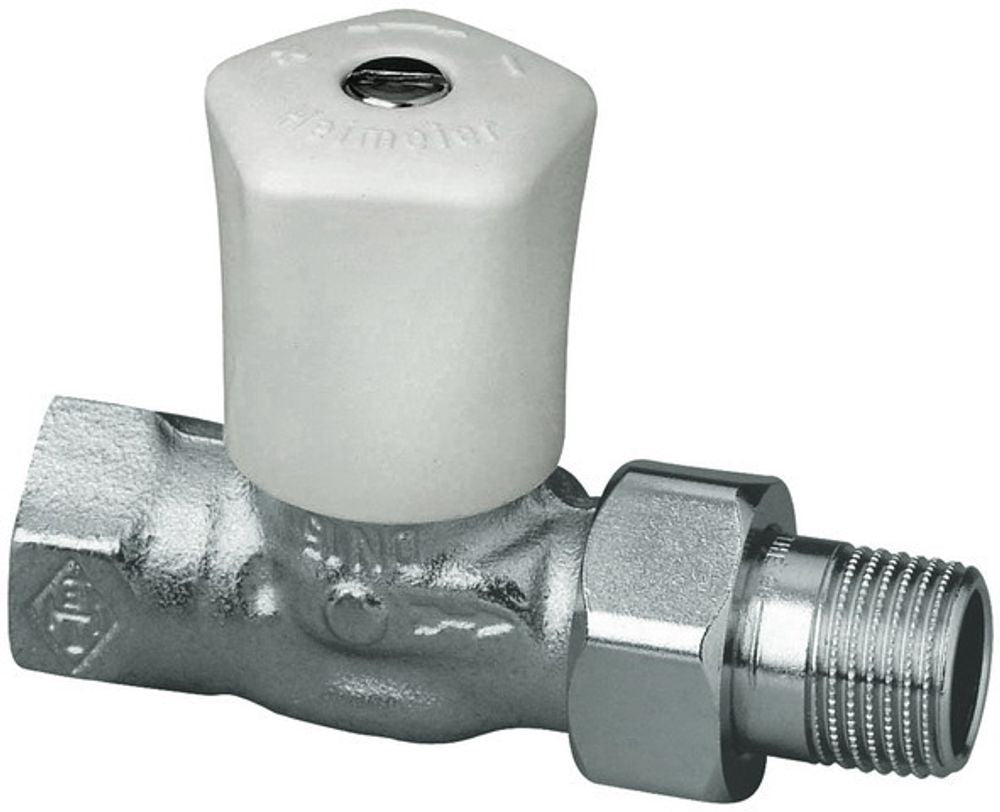 HEIMEIER Regulierventil Mikrotherm Durchgangsform, DN 25, Rotguß vernickelt, 0122-04.500