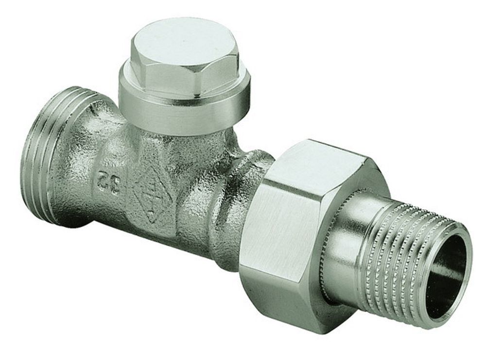 HEIMEIER Verschraubung Regulux Durchgang, Außengew.G 3/4, RG vernickelt, 0414-02.000