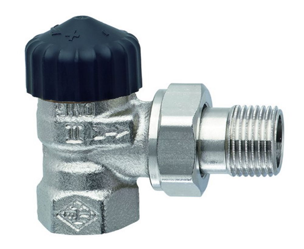 HEIMEIER Thermostat-Ventilunterteil Standard, Eckform, DN 32, vernickelt, 2201-05.000