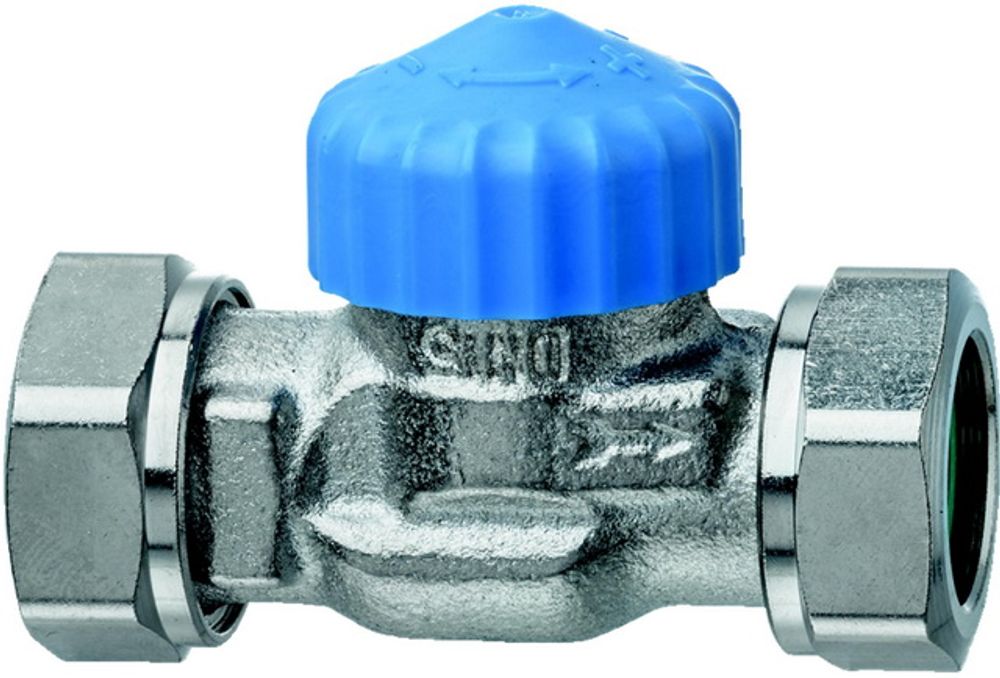 HEIMEIER Thermostat-Ventilunterteil flachdicht. Nippelanschl.,DN 15,kvs 2,50, 2276-02.000