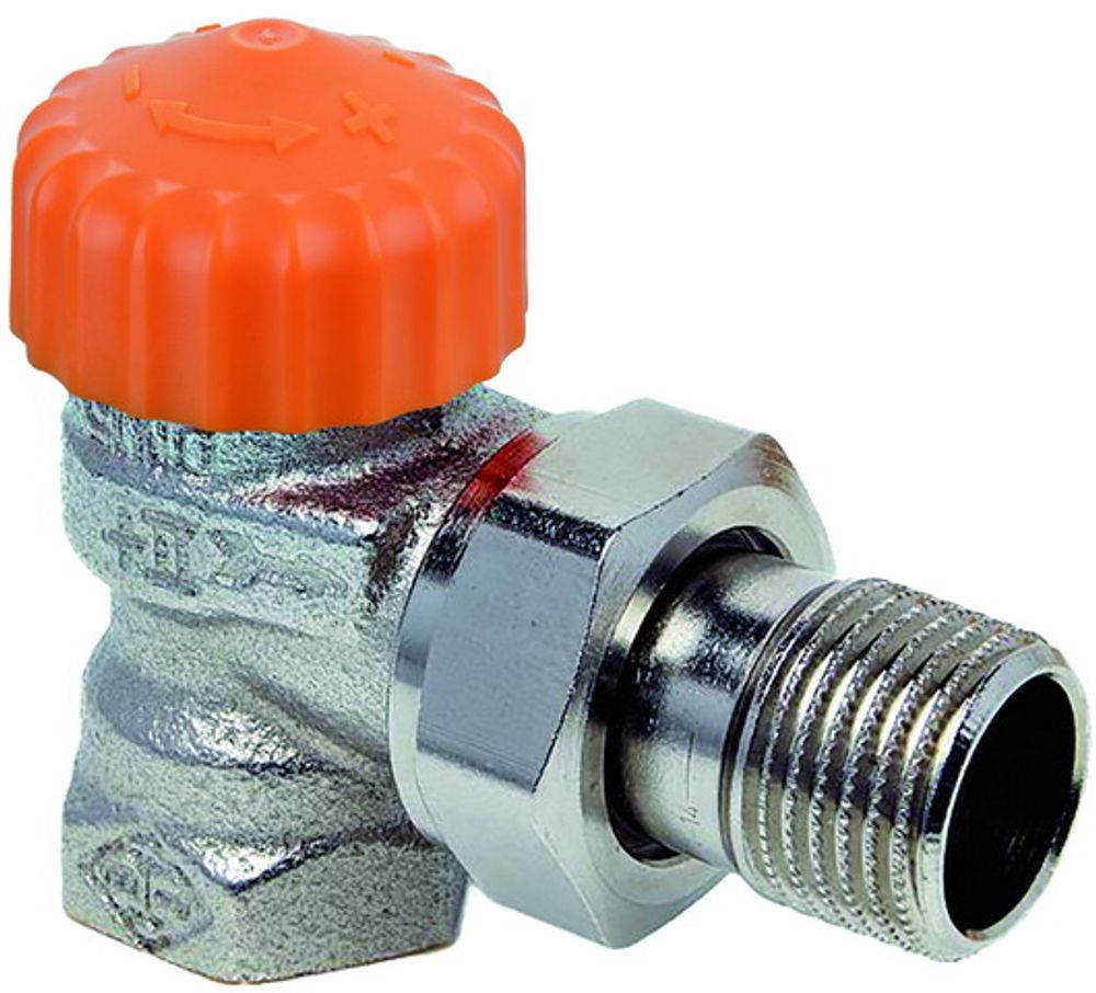 HEIMEIER Thermostat-Ventilunterteil Eclipse, Eckform, DN 20, 3931-03.000