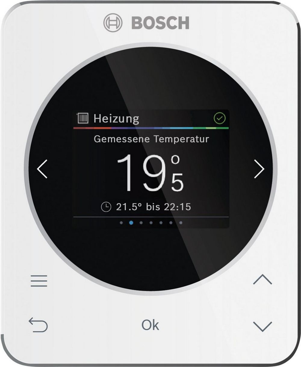 BOSCH raumtemperaturgef. Regler CR 120 116x95x21, für 1 Heizkreis, 2,4"-Display, 7738112950