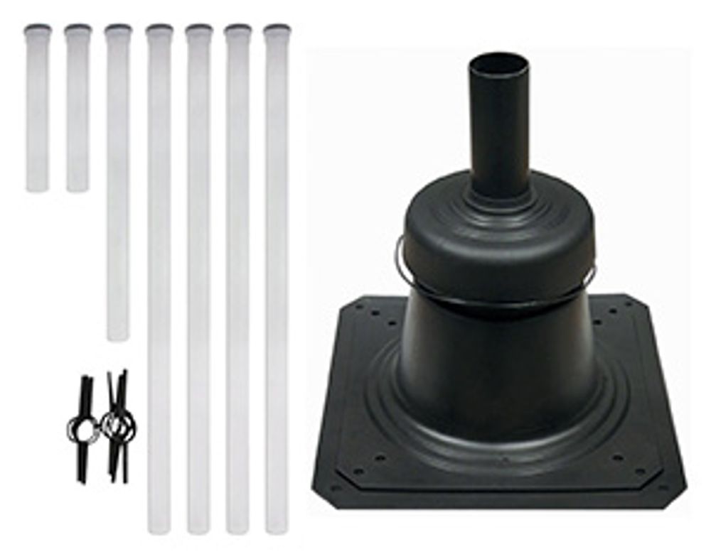 Vaillant Set 1.55 Luft-/Abgasführung, 10 m DN 80 Paket mit Schachtabdeckung, 8000023707