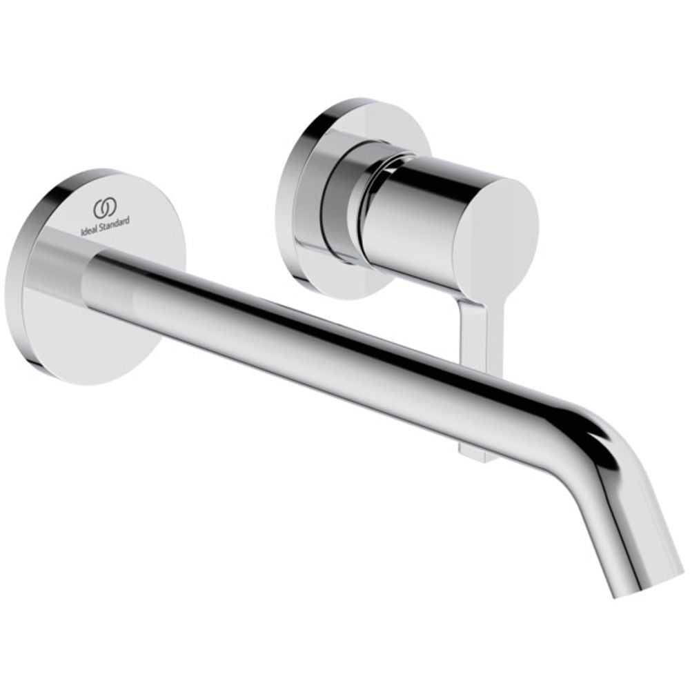 Ideal Standard Wand-Waschtischarmatur JOY, BS2, runde Rosette, Ausld.225mm, Chrom, A7379AA