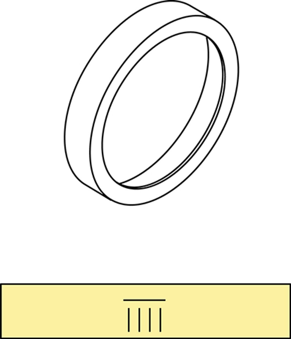 Ideal Standard Dekorring mit Symbol Kopfbrause , A860859AA