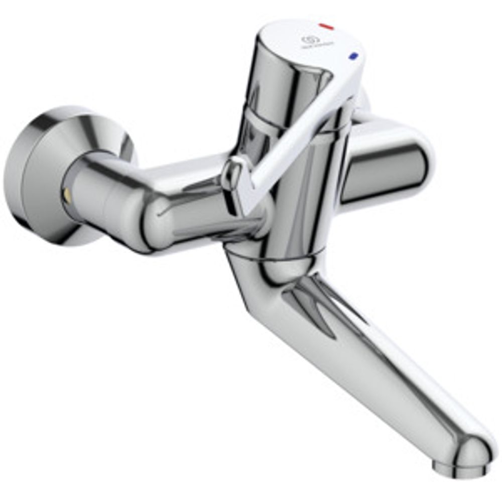 Ideal Standard WWT-Sicherheitsarm.Ceraplus,absperr. S-Anschl., Hebel 180mm,Ausld.230mm,Chrom, B8222AA