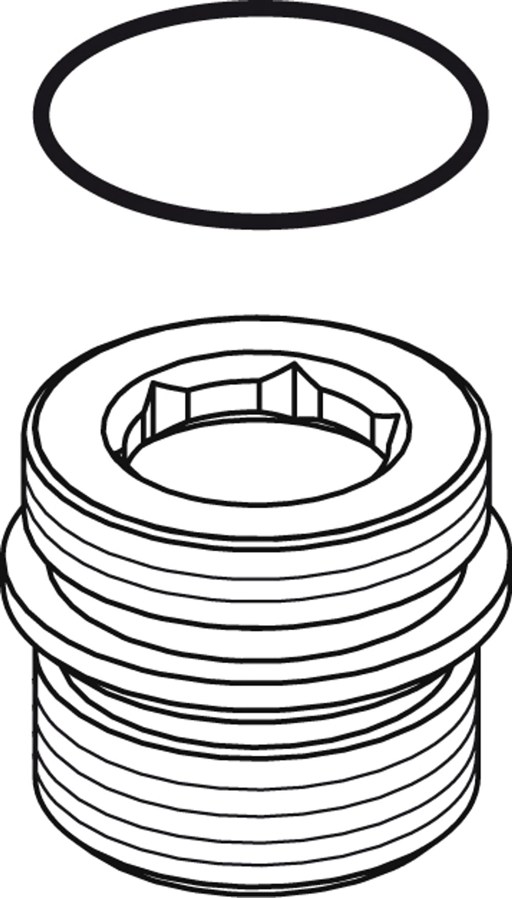 Ideal Standard Nippel M22x1/G1/2 Set Chrom , B964675AA