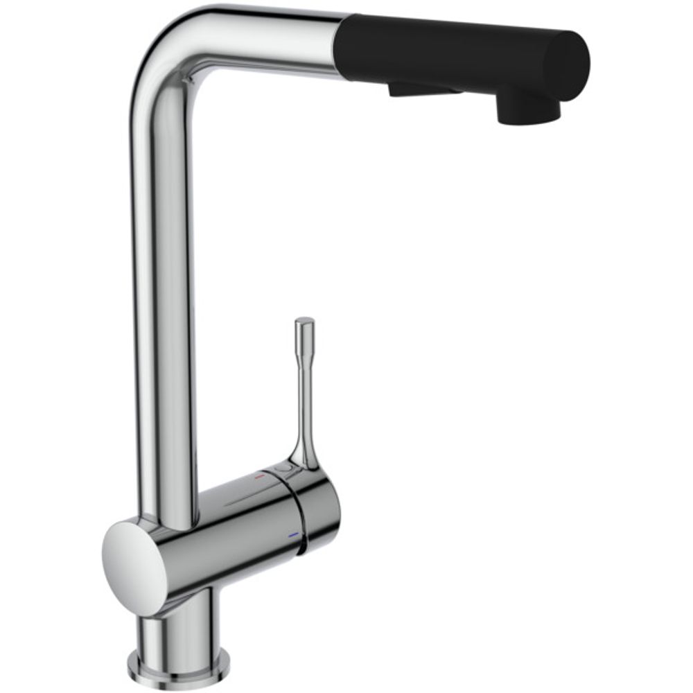 Ideal Standard Küchenarm. Ceralook, m.herausz.HB, m.hohem Auslauf, Ausld.225mm, Chrom, BC178AA