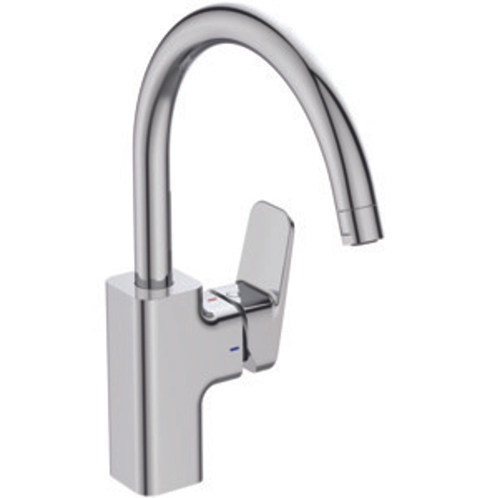 Ideal Standard Küchenarmatur Ceraplan Ausld.200mm m.h.Rohrauslauf Chrom, BD334AA
