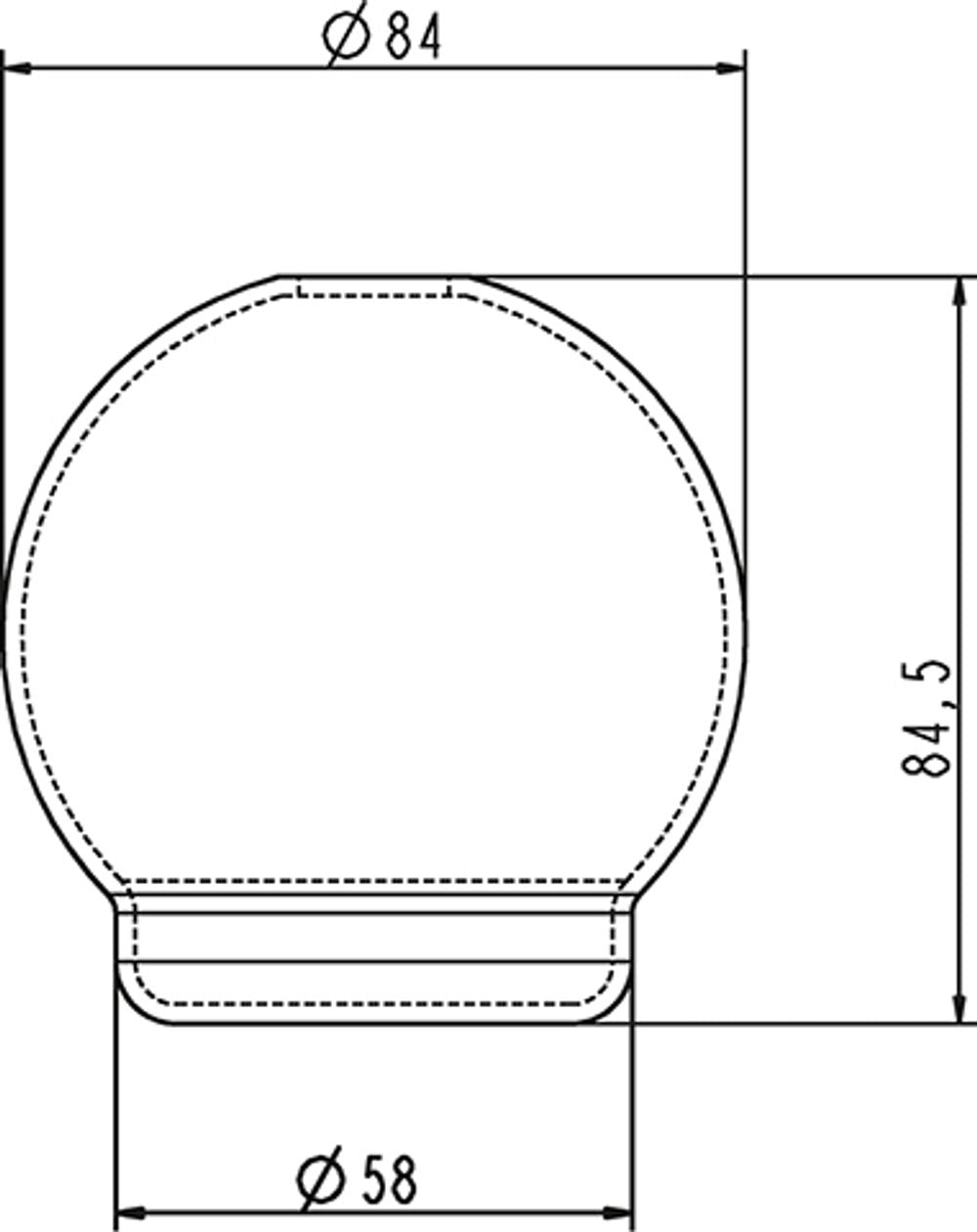 Ideal Standard JADO Ersatzglas für Lotionspender, Opalglas, H960395NU