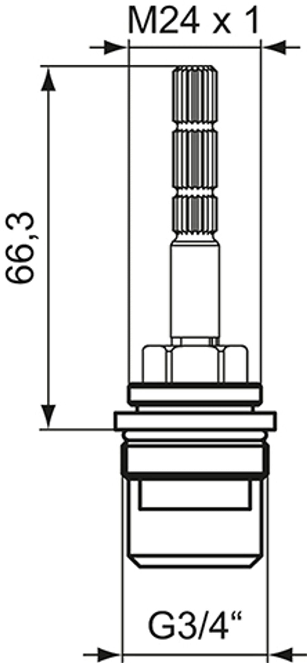Ideal Standard JADO Keramikoberteil G3/4, H960935NU, rechtsschließend, H960935NU