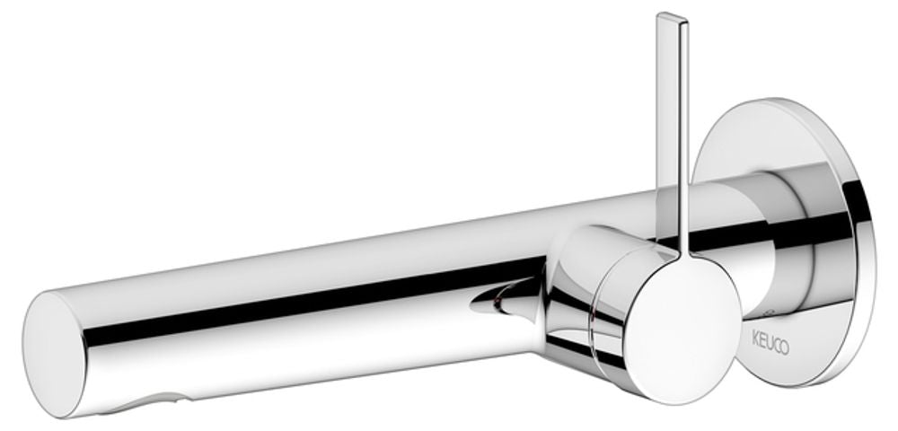 Keuco KE EHM-WT-Mischer IXMO 59516, rund Wandmontage, 219 mm, verchromt, 59516011101