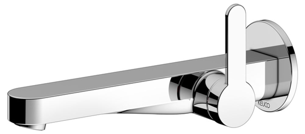Keuco KE EHM-WT-Mischer UP IXMO 59516 Wandm./Ausf.rd. Ausl.225mm/Flat verchr., 59516011301