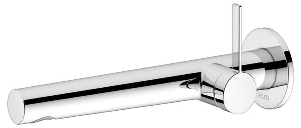 Keuco KE EHM-WT-Mischer IXMO 59516, rund Wandmontage, 265 mm, verchromt, 59516012101