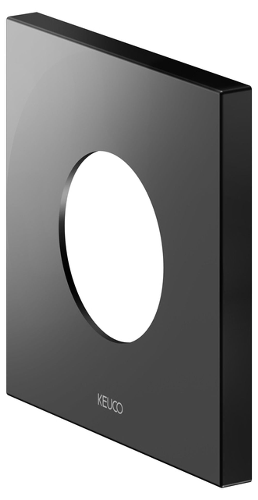Keuco KE Wandrosette IXMO 59556 f.Ab-u.Umstellv., eck. 105x105mm sw, 59556370092
