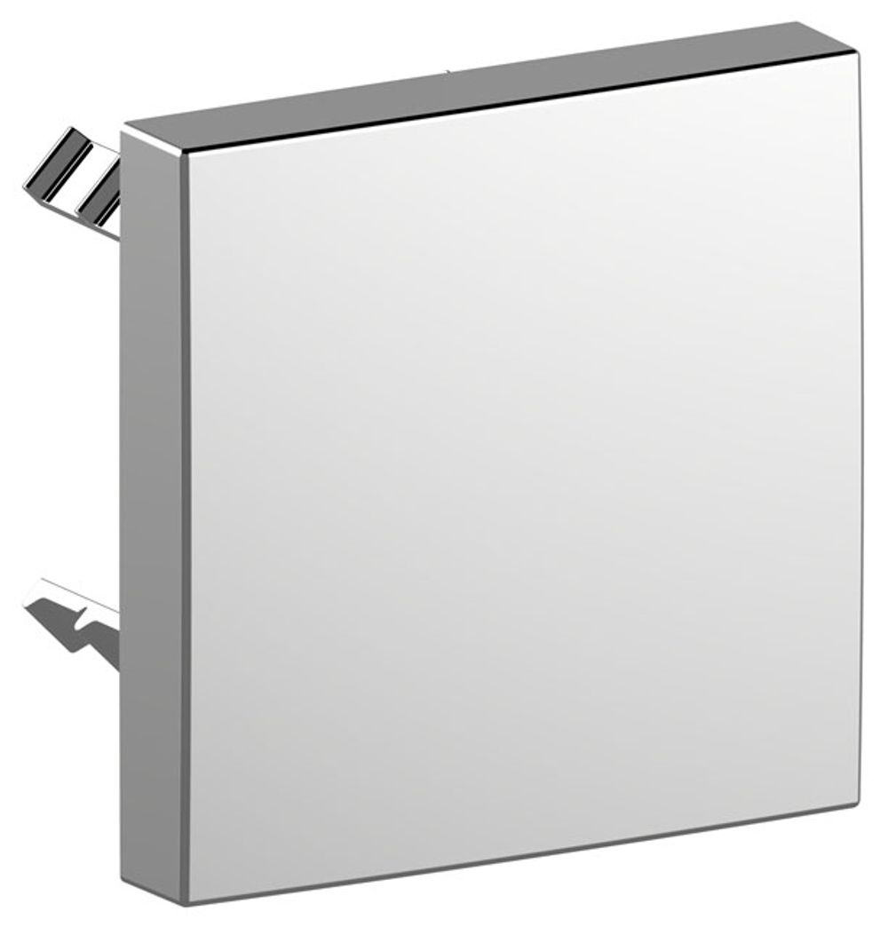 Keuco KE Abdeckblende Armaturenzubehör 59949, für Rohrunterbrecher, eckig, verchromt, 59949010002